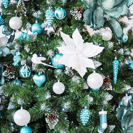 Choinka sztuczna z szyszkami Premium Royal Trees 220 cm sosna diamentowa ośnieżona