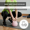 Kettlebell miękki 4 kg ciężar do ćwiczeń, kula treningowa, fitness, jasnoróżowy