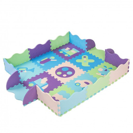 Puzzle piankowe dla dzieci 90x90 cm 77 elementów