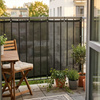Osłona na balkon 1x7 m maskująca mata balkonowa zacieniająca 95% z opaskami antracyt