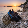 Buty do wody, pływania męskie 45 obuwie plażowe, szybkoschnące, czarno-niebieskie