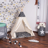 Namiot Tipi czarny w chmury