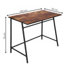 Biurko gabinetowe, stolik do nauki, komputerowy, nowoczesny 100x50x76 cm czarno-brązowy