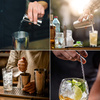 Zestaw barmański 8 elementów do drinków shaker francuski stal nierdzewna srebrny