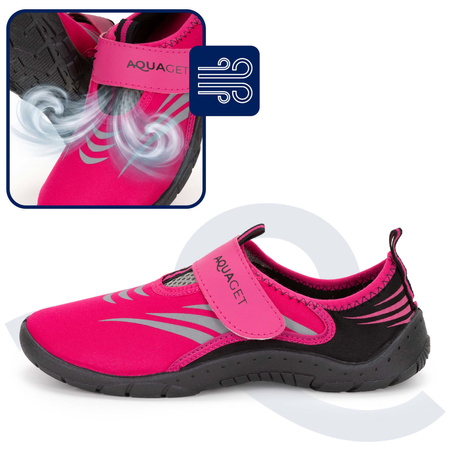 Buty do wody, plażowe szybkoschnące na kajak jeżowce, kamienie rozm. 38 damskie różowe
