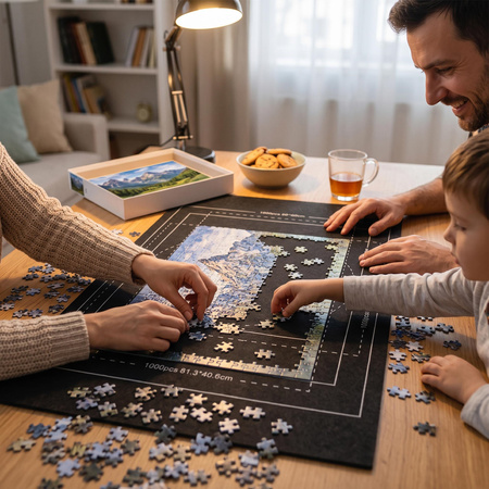 Mata do puzzli 1500 elementów 114x67 cm zwijana plansza do układania