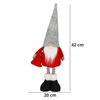 Para skrzatów 40cm ozdoby świąteczne, krasnale świąteczne, gnomy czerwono-szare