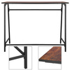 Biurko gabinetowe, stolik do nauki, komputerowy, nowoczesny 100x50x76 cm czarno-brązowy