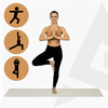 Mata do jogi, ćwiczeń fitness antypoślizgowa 183x61 cm materac do pilates, jasny beż