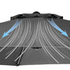 Parasol ogrodowy 410 cm składany, z korbką duży wodoodporny ciemnoszary