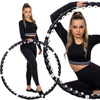 Hula hop z masażerem 100 cm czarne
