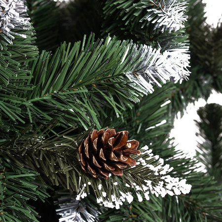 Choinka sztuczna z szyszkami Premium Royal Trees 220 cm sosna diamentowa ośnieżona