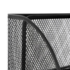 Przybornik biurkowy metalowy z szufladką, organizer 22x14x13 cm pojemnik 6 komór