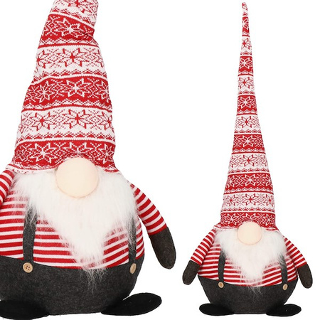 Skrzat świąteczny 80 cm, ozdoba pod choinkę, gnom, krasnal świąteczny