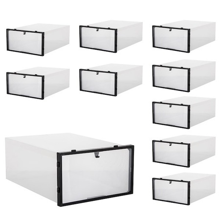 Organizer na buty z otwieraną klapą 34x23x13,5 cm zestaw 10 szt.