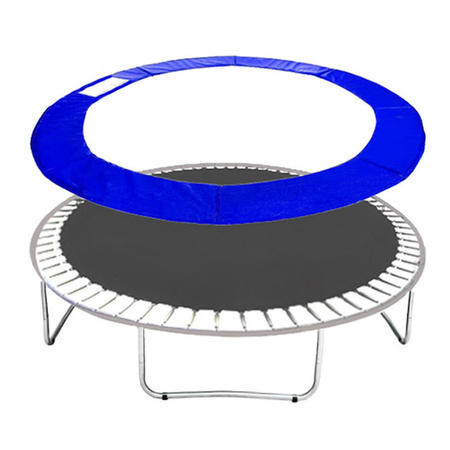 Siatka do trampoliny zewnętrzna z osłoną na sprężyny 396 cm 13 FT 8 słupków niebieska