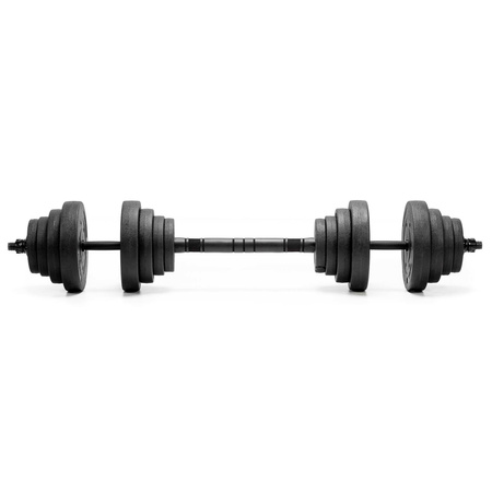 Hantle do treningu siłowego 40 kg regulowane zestaw gryf 2x20 kg