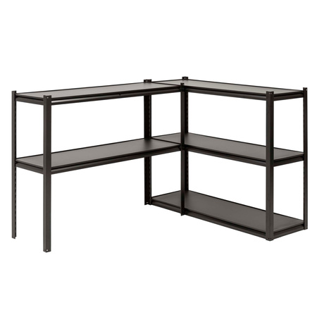 Regał magazynowy, metalowy 200x120x40 cm 5 półek, udźwig 750 kg do garażu, piwnicy