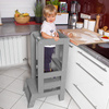 Kitchen helper pomocnik kuchenny, podest dla dzieci 90 cm szary
