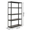 Regał magazynowy, metalowy 200x120x40 cm 5 półek, udźwig 750 kg do garażu, piwnicy