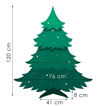 Sztuczna choinka 120 cm premium świerk naturalny PE drzewko świąteczne
