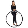 Hula hop z masażerem 100 cm czarne