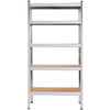 Regał metalowy magazynowy 5 półek 180x90x30cm 875kg do piwnicy, garażu