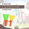 Catch ball - rzuć i złap piłkę, gra zręcznościowa 2 koszyczki z wyrzutnią, 3 piłeczki
