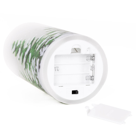 Świeca dekoracyjna do stroików LED na baterie zestaw 3 szt. świąteczny wzór
