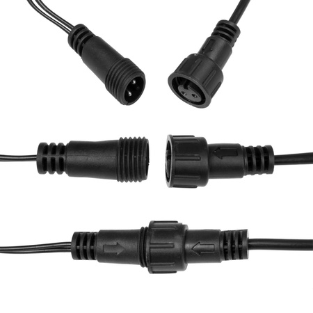 Lampki choinkowe 41,5 m zimny biały+ niebieski flash 500 led oświetlenie świąteczne IP44
