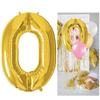 Balony foliowe cyfra 10 na urodziny 40 cm złoty