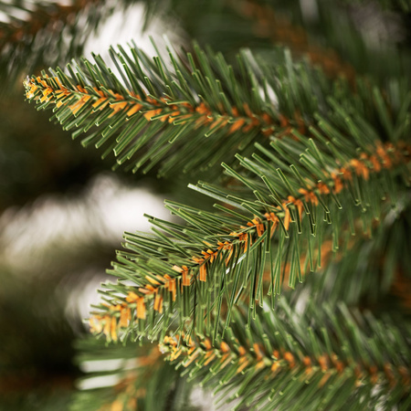 Sztuczna choinka 200 cm Świerk Kaukaski gęste drzewko świąteczne na stojaku