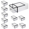Organizer na buty z otwieraną szufladą 35x23x12 cm pudełko na buty przezroczyste