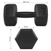 Ciężarki HEX 10kg czarne 2x5kg
