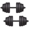 Hantle kompozytowe 30kg 2x15kg gryf zestaw