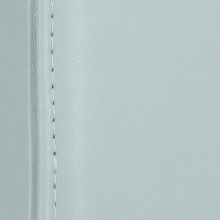 Szkatułka na biżuterię ekoskóra 11,5x8,5x5,5 cm błękitny kuferek z przegródkami