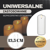 Świece LED 10 szt. elektryczne 13,5 cm świeczki na baterie, wkłady do znicza ruchomy płomień