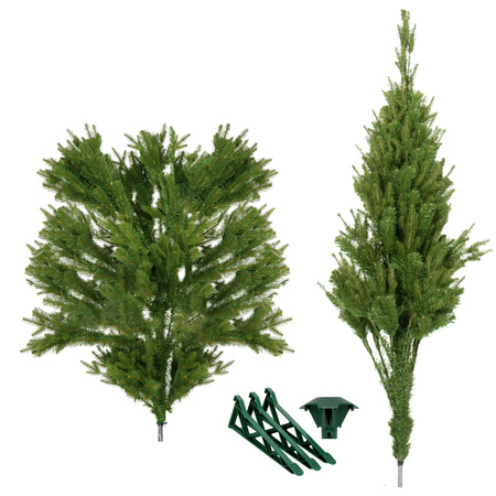 Sztuczna choinka 120 cm premium świerk naturalny PE drzewko świąteczne