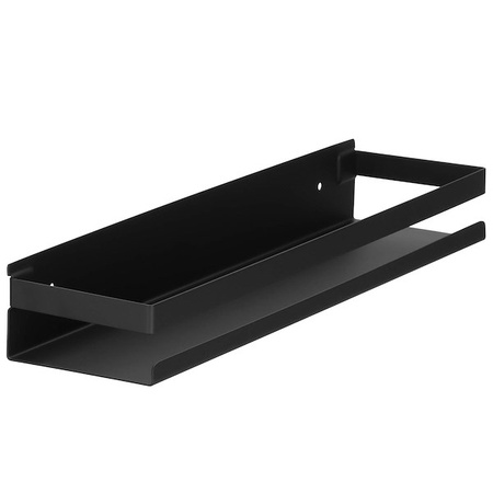 Półka łazienkowa wisząca pod prysznic 40x10 cm stal nierdzewna loft czarna 