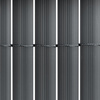 Osłona PVC maskująca 500x160 cm mata na balkon, taras, ogrodzenie, ciemnoszara