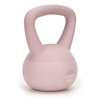 Kettlebell miękki 4 kg ciężar do ćwiczeń, kula treningowa, fitness, jasnoróżowy