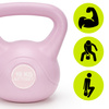 Kettlebell do ćwiczeń 10 kg hantla, odważnik treningowy ABS kula różowa