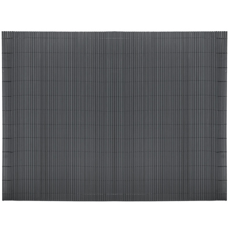 Osłona balkonowa 500x160 cm PVC maskująca na taras, z mocowaniem i profilem ciemnoszara