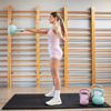 Kettlebell miękki 6 kg ciężar do ćwiczeń, kula treningowa, fitness, turkusowy