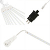 Lampki choinkowe 10 szt. sople 480 Led padający śnieg meteory zewnętrzne niebieskie
