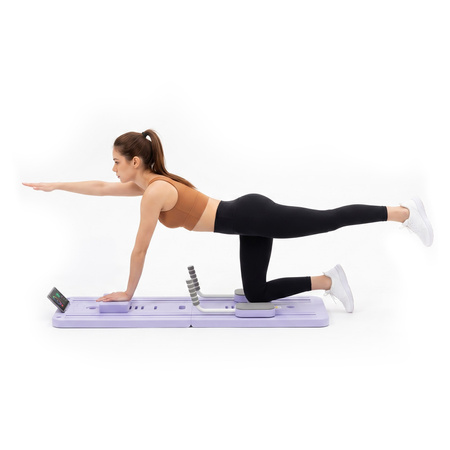 Reformer do pilatesu składany, wielofunkcyjna deska treningowa do ćwiczeń fitness