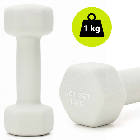 Hantle fitness na stojaku komplet 6 obciążeń 1-3 kg do treningu siłowego, domowego