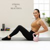 Kettlebell miękki 4 kg ciężar do ćwiczeń, kula treningowa, fitness, jasnoróżowy