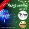 Wąż świetlny 30m multikolor 720 Led z programatorem IP44