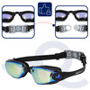 Okularki pływackie Anti-fog okulary do pływania UV na basen zestaw z zatyczkami